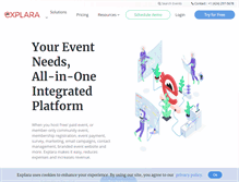 Tablet Screenshot of explara.com